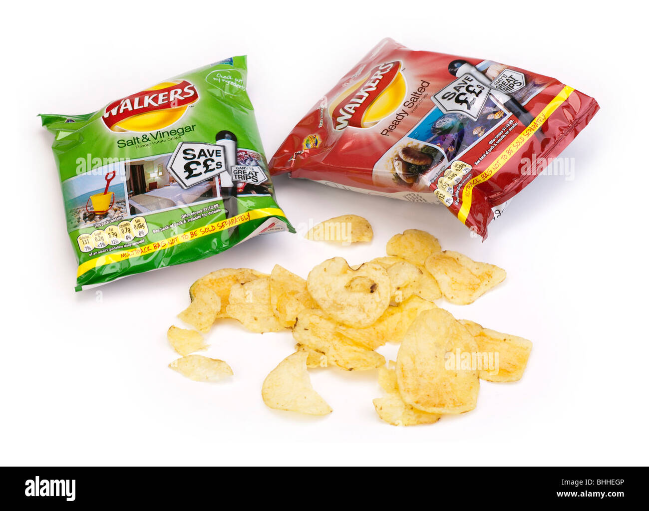 Paquet de chips Walkers Banque D'Images