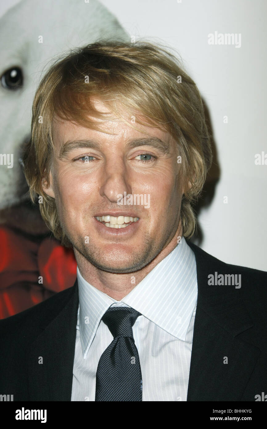 OWEN WILSON MARLEY & ME PREMIERE LOS ANGELES CA USA 11 décembre 2008 Banque D'Images