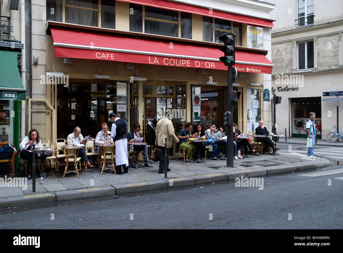 La coupe d'or dans la rue Saint-Honoré Paris Banque D'Images