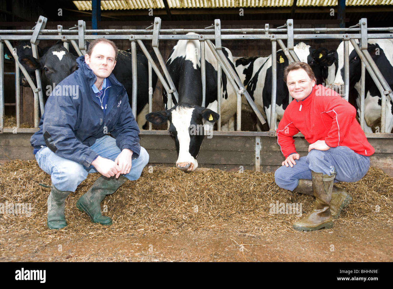 Tim & Simon Jones artisans fromagers dans le Lincolnshire Banque D'Images