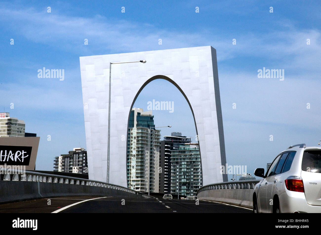 West Gate Freeway à Montague Street junction, South Melbourne, Victoria, Australie Banque D'Images