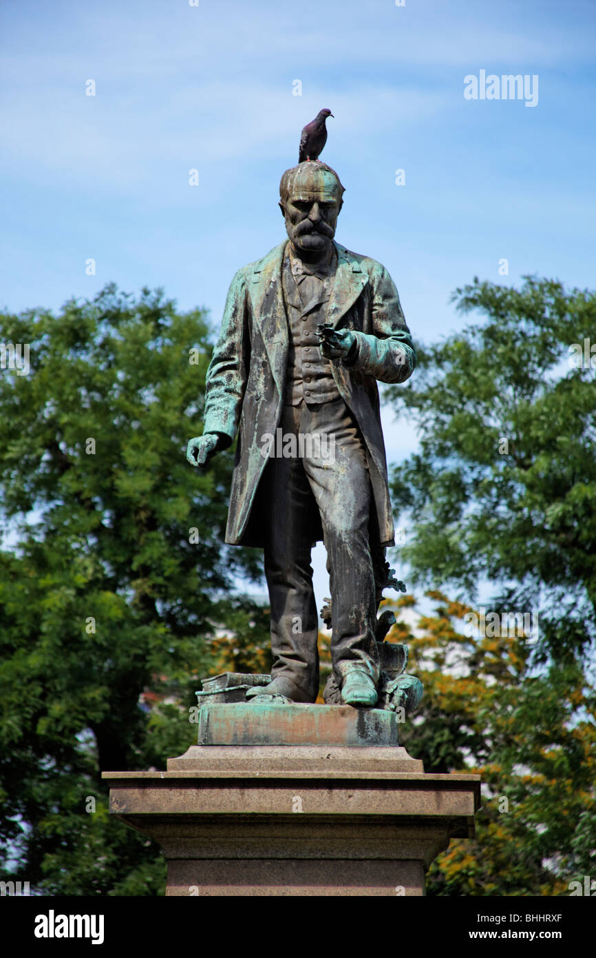 Jovan Cvijic, statue dans le parc les élèves, Belgrade, Serbie Banque D'Images