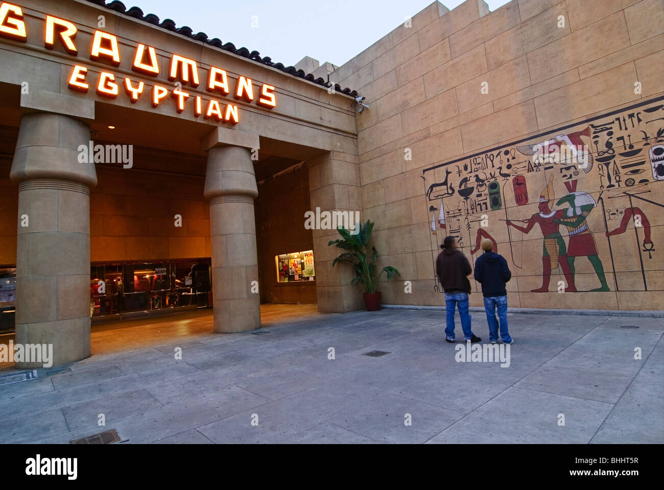 Célèbre Egyptian Theatre à Hollywood, Californie. Banque D'Images