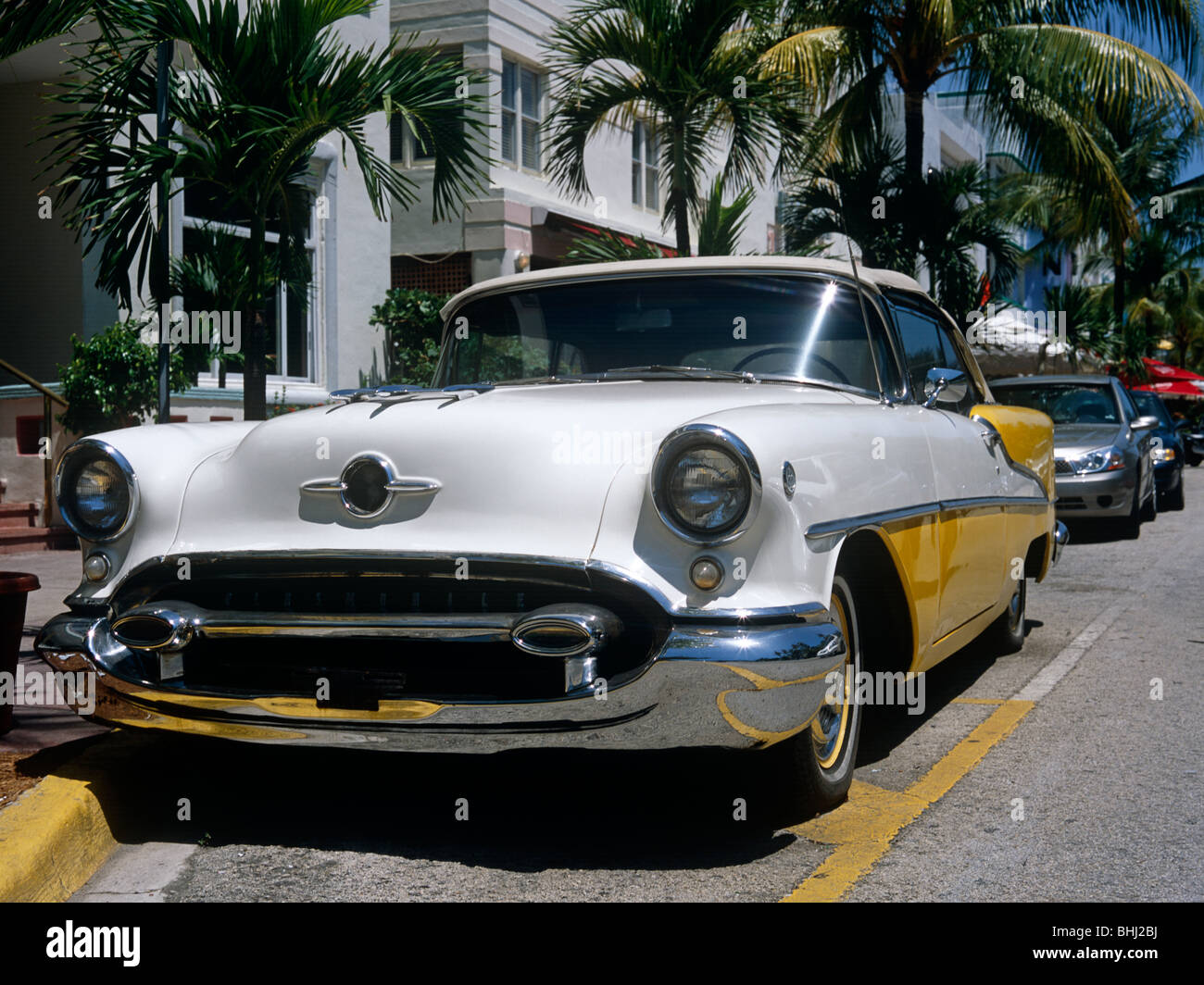 Ancien style de voiture, Miami, USA Banque D'Images
