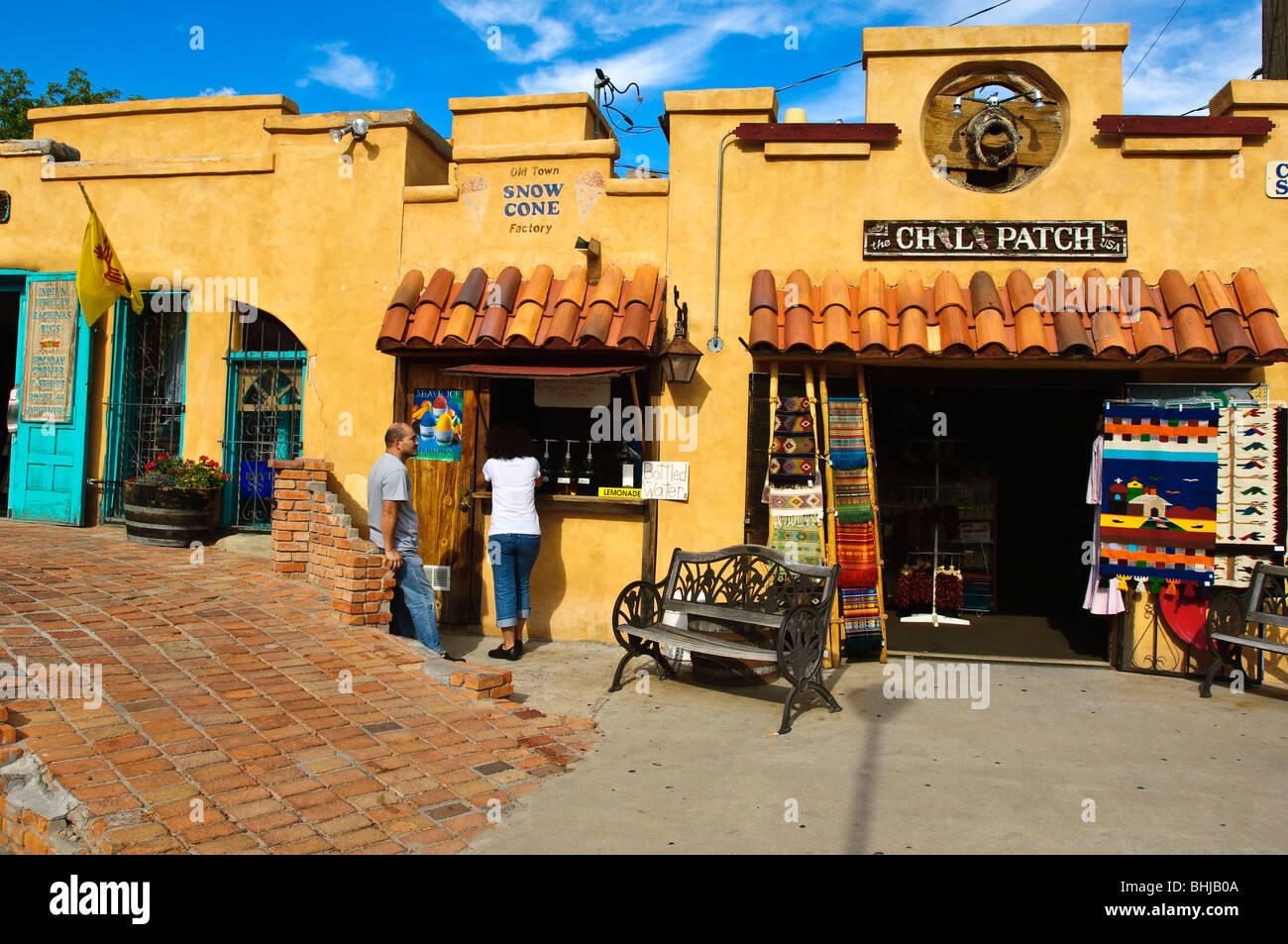 Poco a Poco boutiques et souvenirs, vieille ville d'Albuquerque, Nouveau-Mexique. Banque D'Images