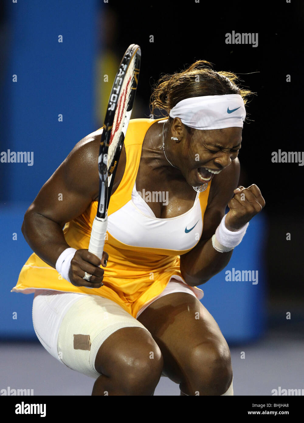 Serena Williams (USA) à l'Open d'Australie 2010 à Melbourne, Australie Banque D'Images