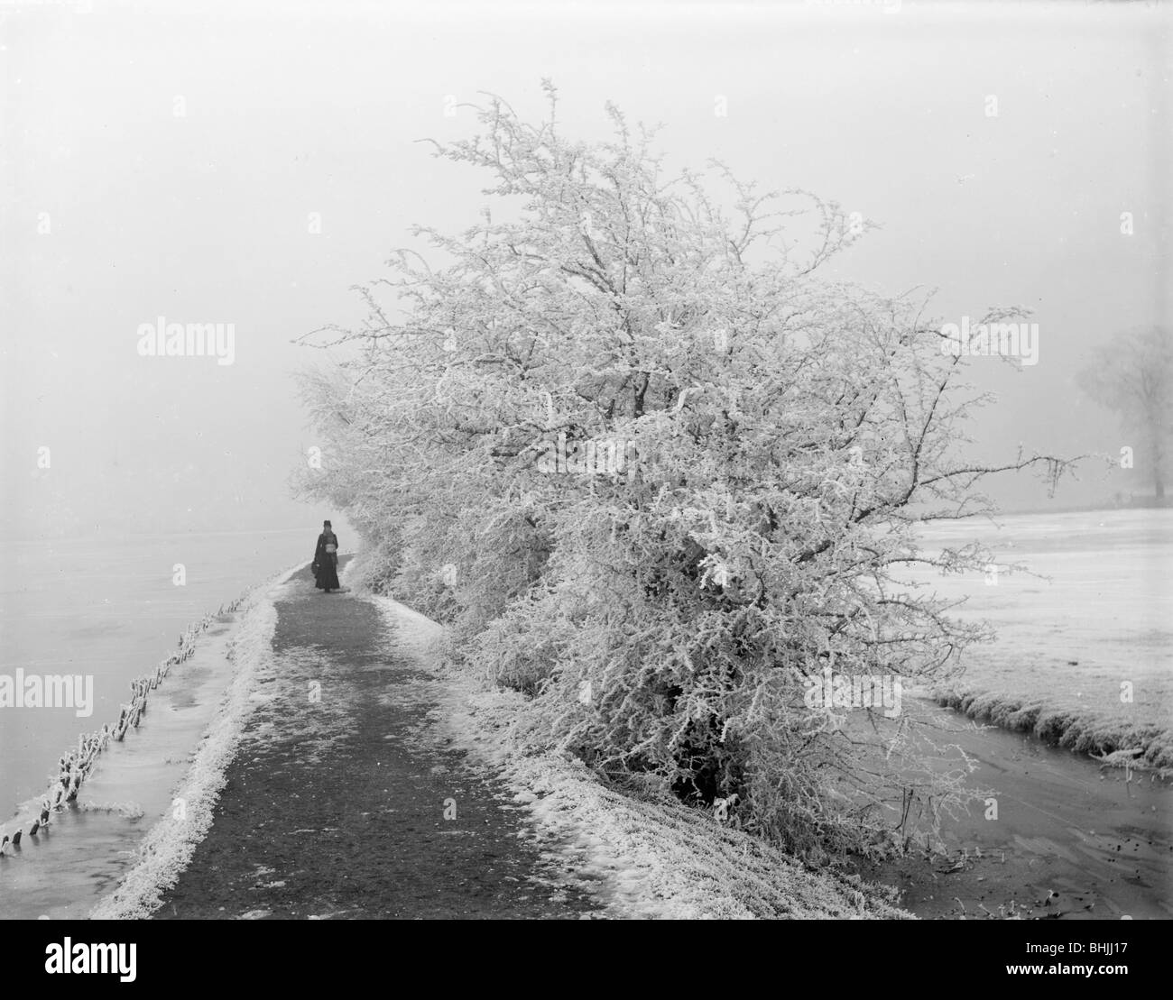 Binsey, Oxford, Oxfordshire, 1880. Artiste : Henry Taunt Banque D'Images