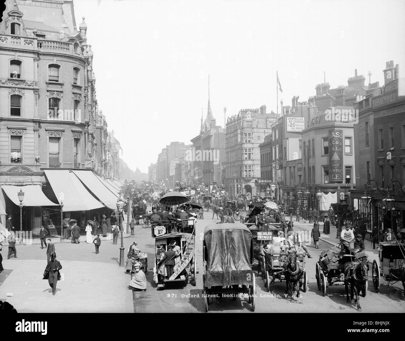Oxford Street, Westminster, Londres, 18701900. Artiste York Photo