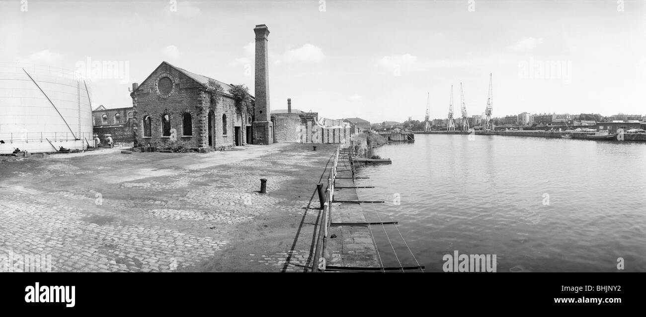 Marais de Canon Gasworks, Bristol, 1972. Artiste : EH/RCHME photographe personnel Banque D'Images