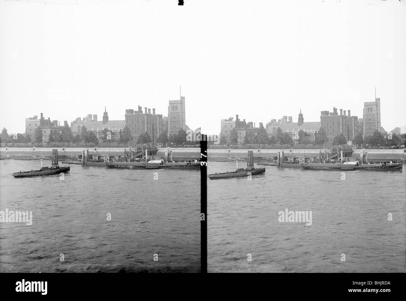 Lambeth Palace, Lambeth, London, c1870-1900. Artiste : York & Fils Banque D'Images