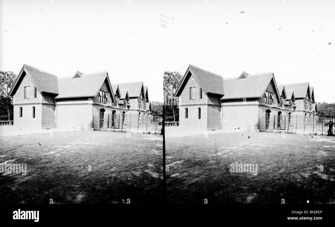 Maison de l'éléphant, des jardins zoologiques, Regent's Park, Westminster, London, c1870-1900. Artiste : York & Fils Banque D'Images