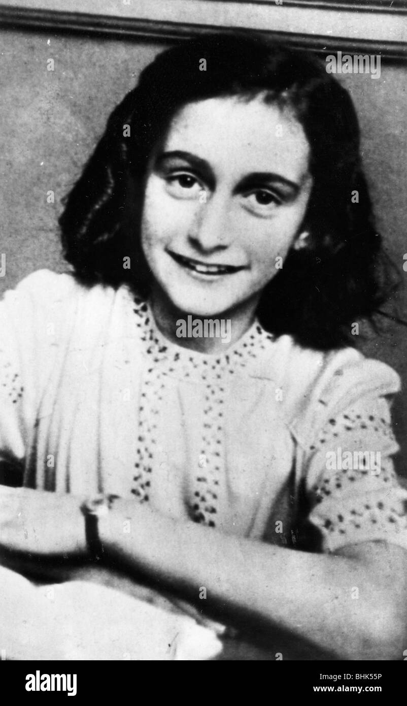 Anne Frank (1929-1945). Artiste : Inconnu Banque D'Images