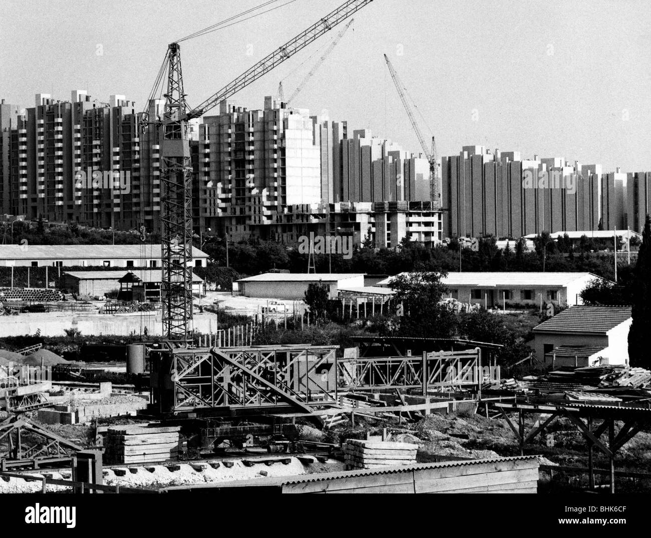 Géographie / voyages, Croatie, Dalmatie, Split, vue sur la ville / paysages urbains, zone résidentielle moderne, périphérie sud, 1963, Banque D'Images