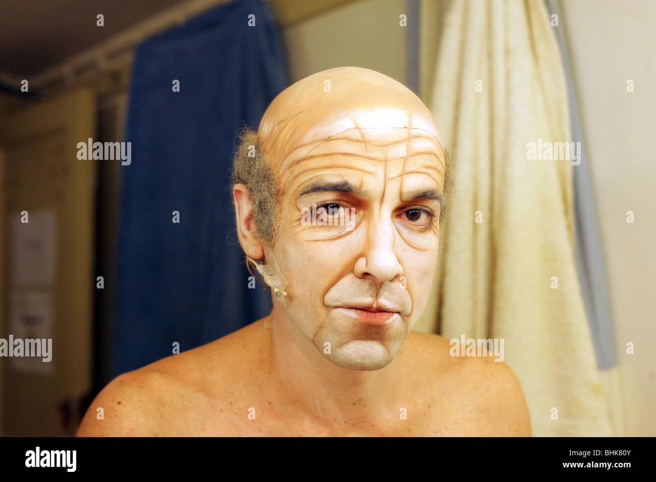 Portrait de l'acteur avec du maquillage. Banque D'Images