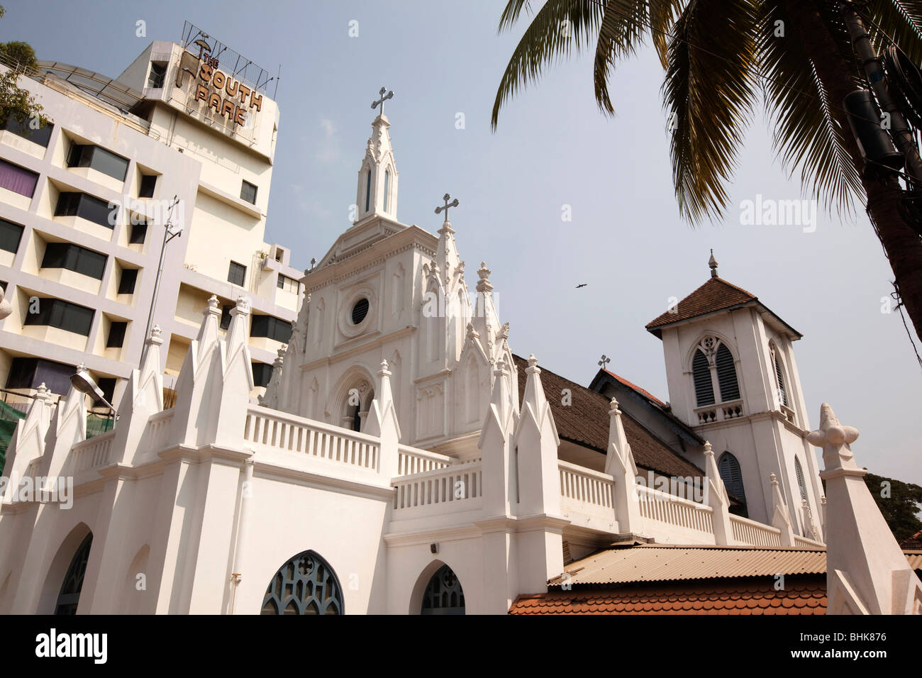 L'Inde, le Kerala, Thiruvananthapuram, (Trivandrum), MG Road, St George's Cathédrale syrienne orthodoxe Banque D'Images