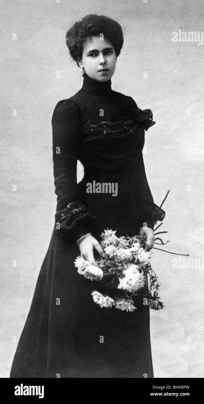 Beatrice Leopoldine, 20.4.1884 - 13.7.1966, Princesse d'Orléans-Bourbon, demi-longueur, carte postale, 1906, , Banque D'Images