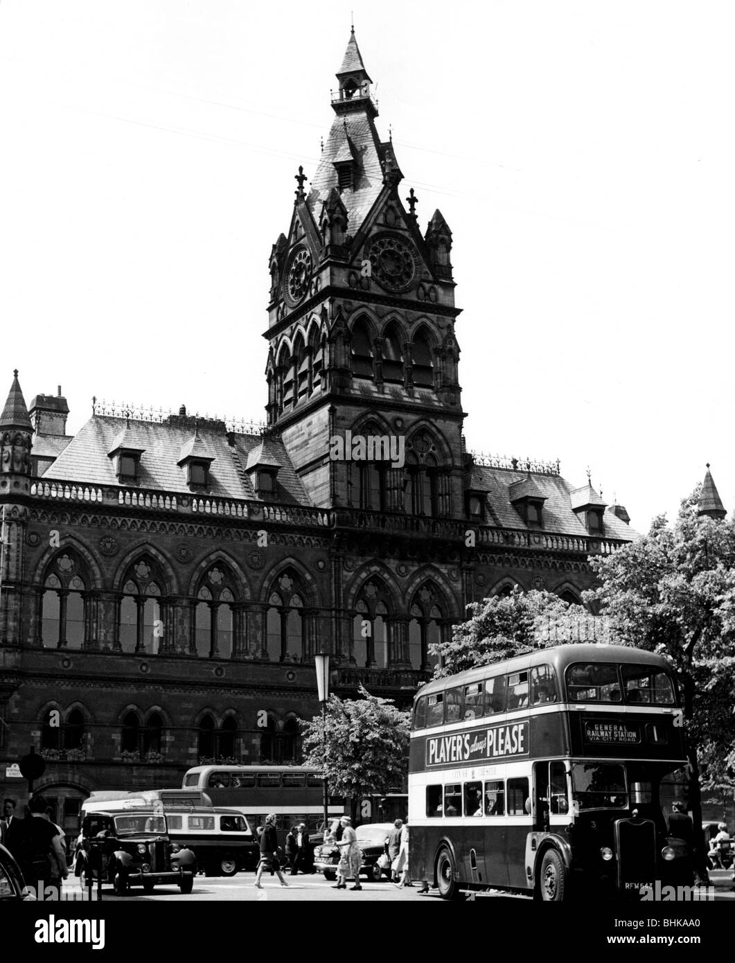 Géographie / voyages, Grande-Bretagne, Chester, bâtiments, hôtel de ville, vue extérieure, vers 1950, Banque D'Images