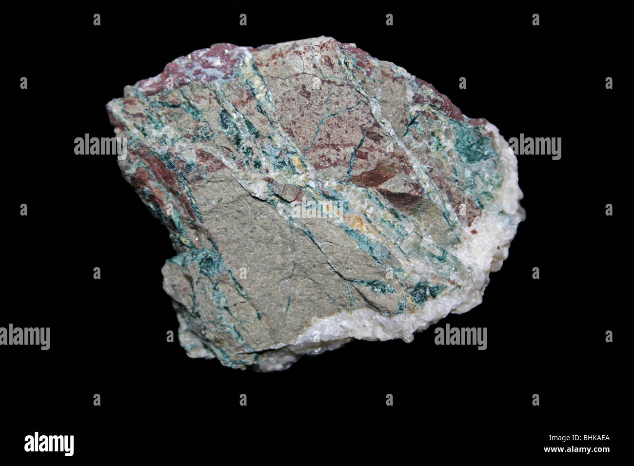 Le chlorite Quartz Gouge Défaut Banque D'Images