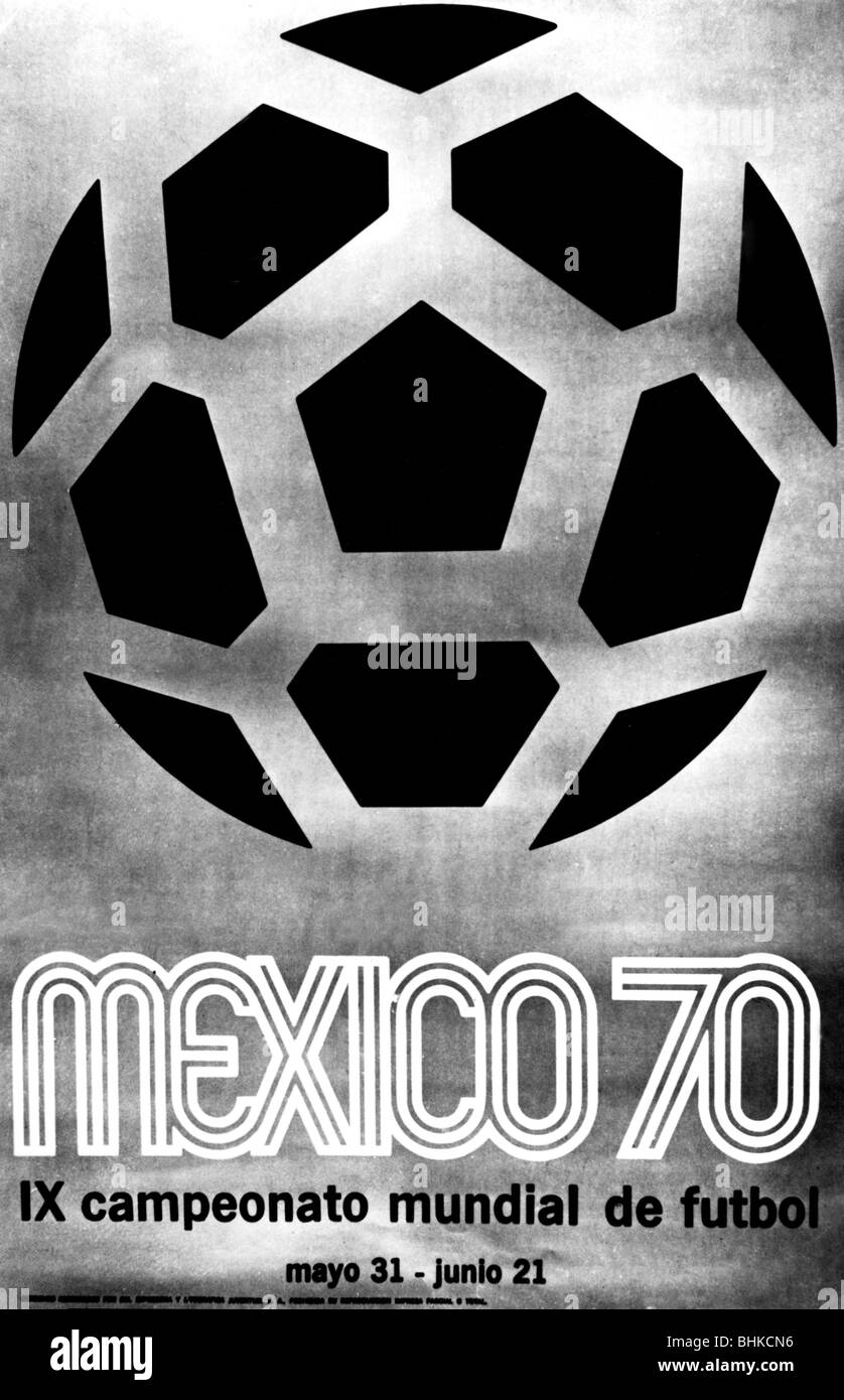 Sports, football, navire champion du monde, WM 1970, Banque D'Images
