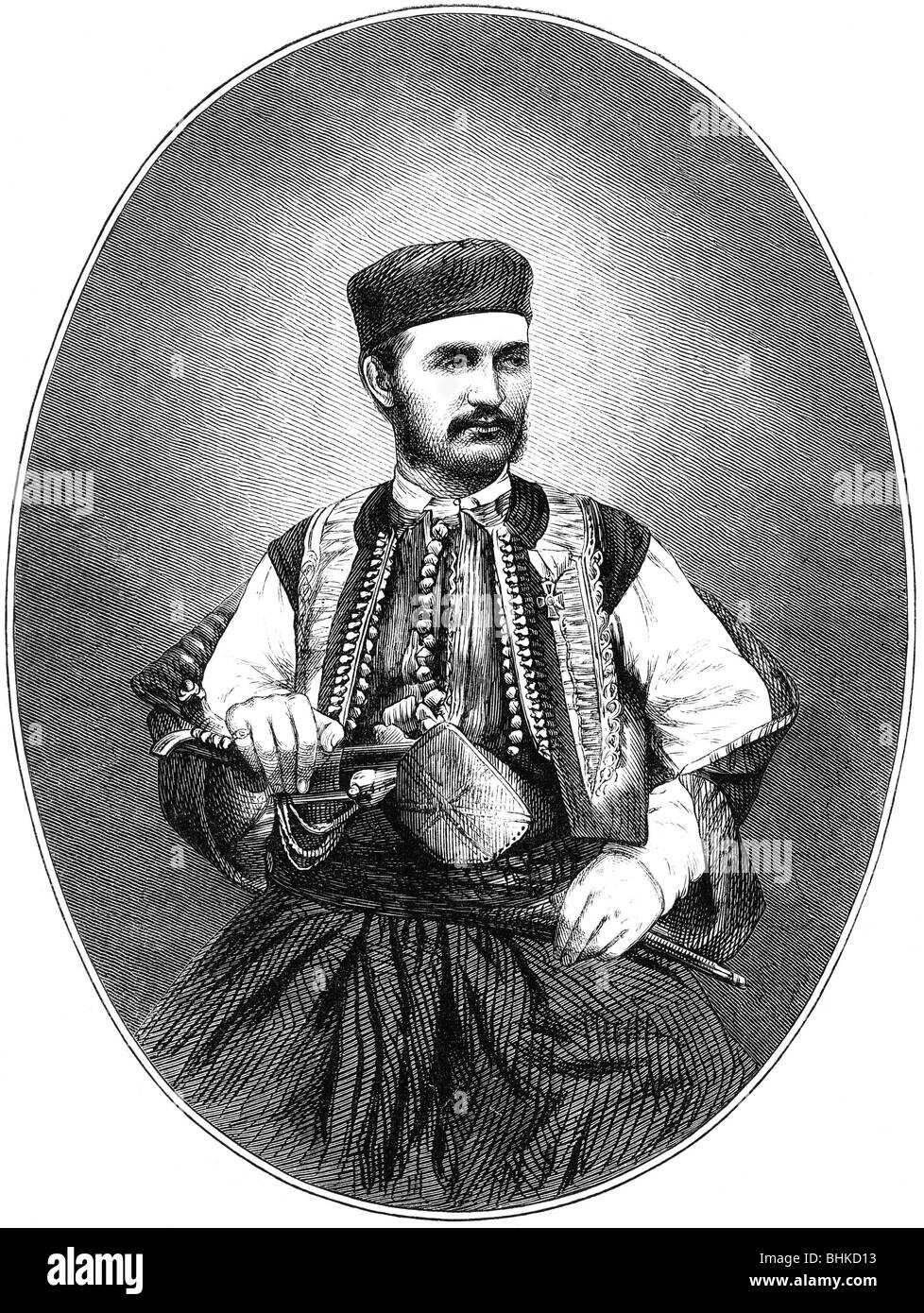 Nicolas I, 25.9.1841 - 1.3.1921, Prince du Monténégro , Banque D'Images