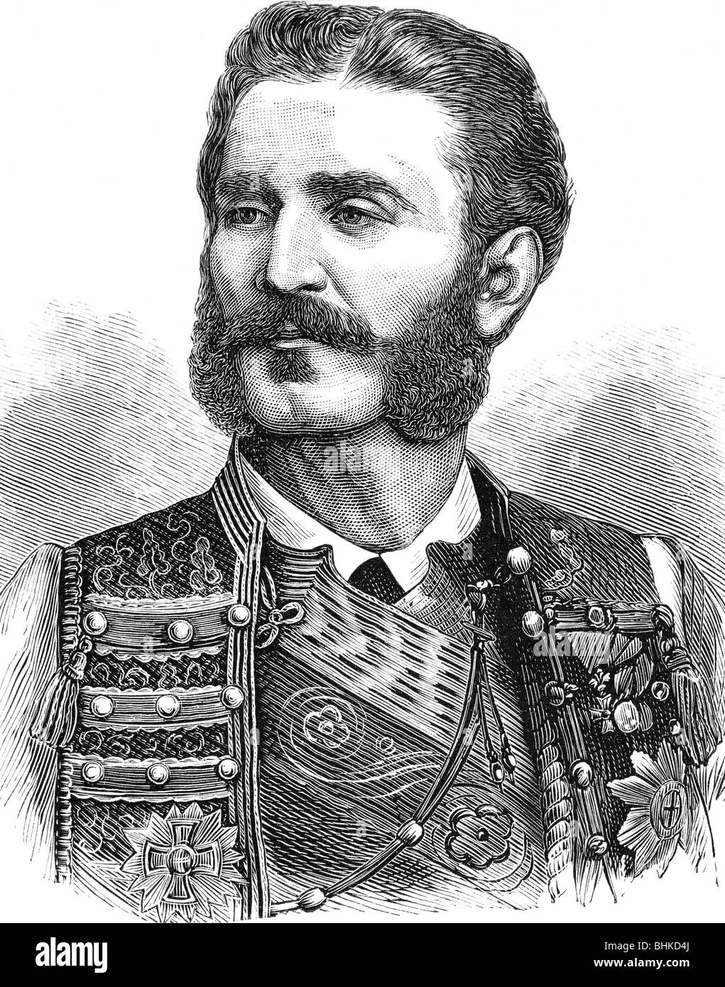 Nicolas I, 25.9.1841 - 1.3.1921, Prince du Monténégro , Banque D'Images