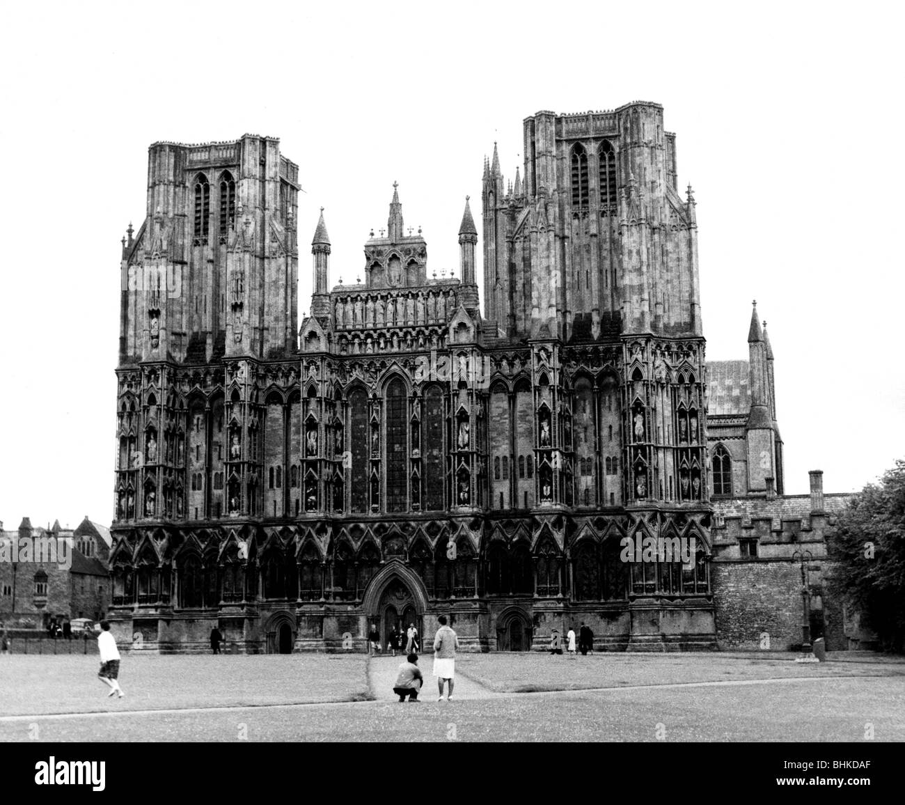 Géographie / voyages, Grande-Bretagne, Wells, églises, cathédrale St. Andrews, vue extérieure, vers 1960, Banque D'Images
