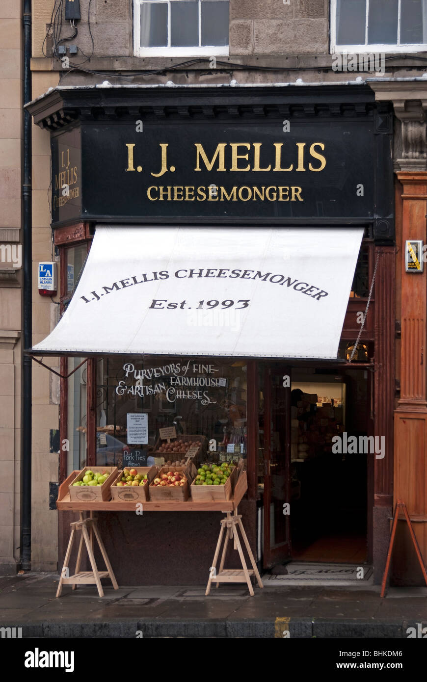 Mellis fromager, Stockbridge, Édimbourg Banque D'Images