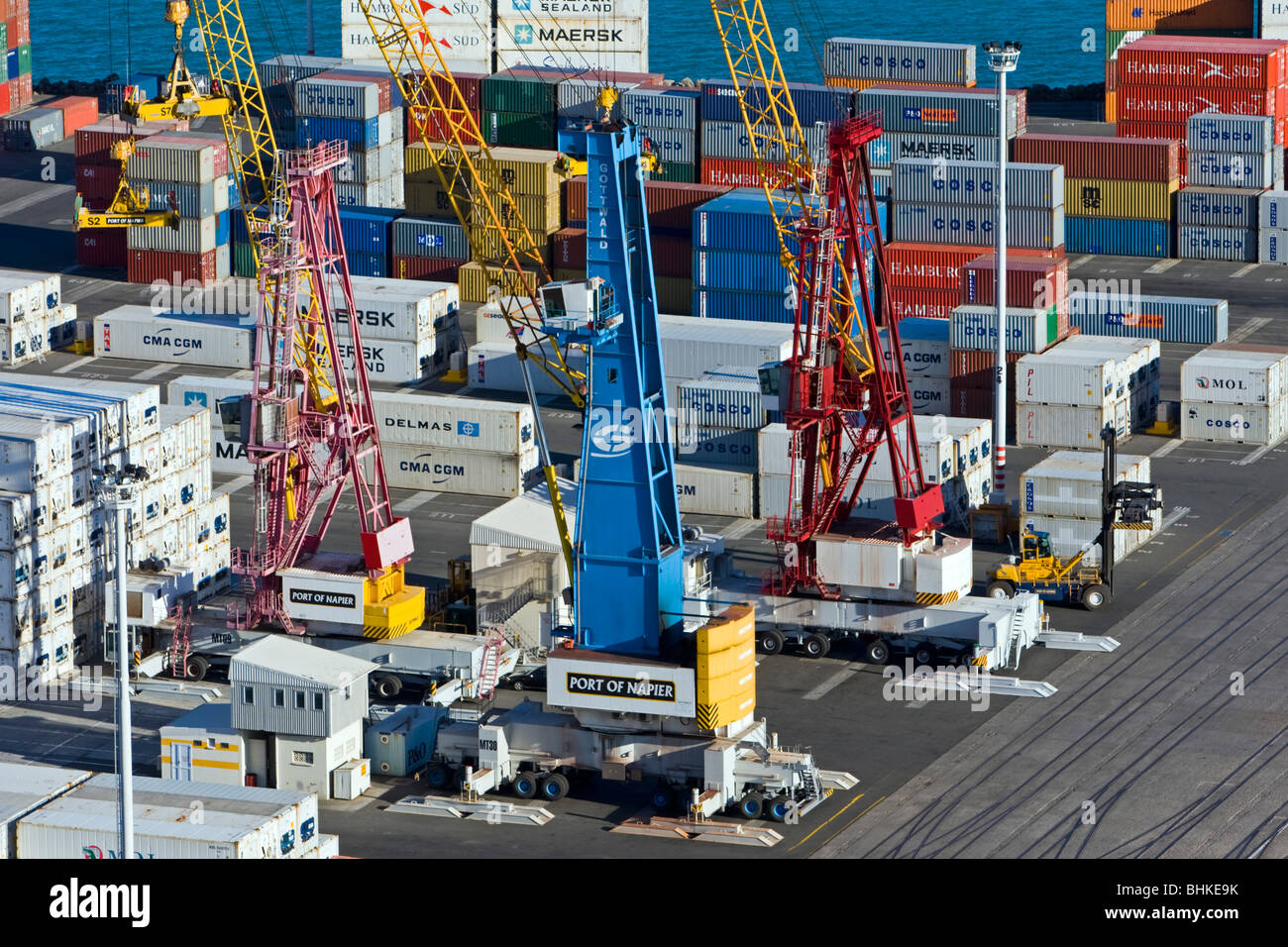 Port de Napier, Nouvelle-Zélande Banque D'Images