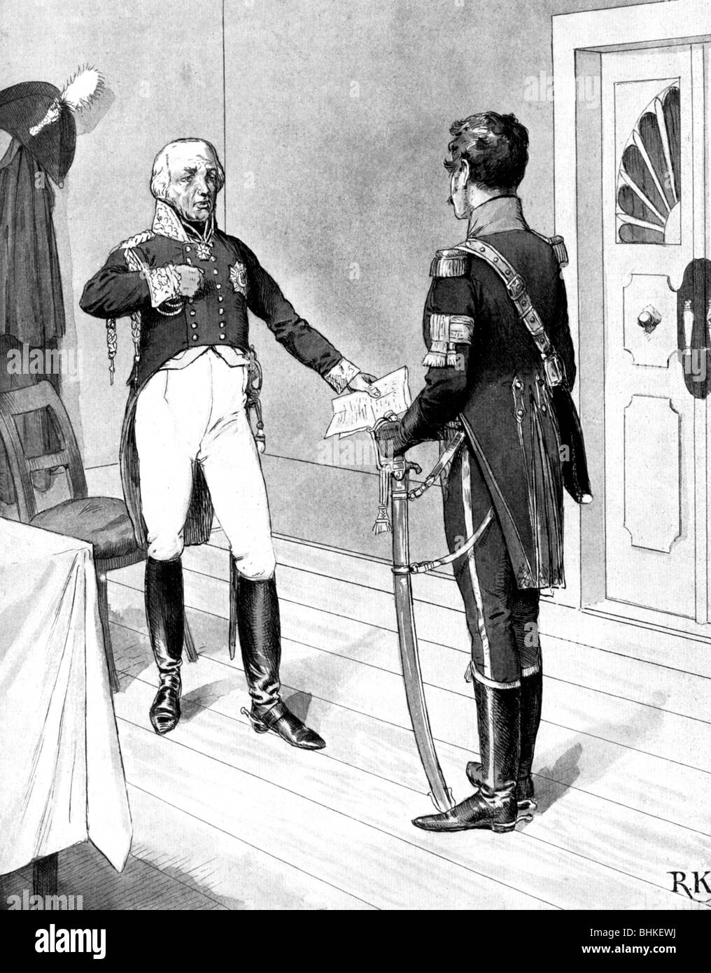 Courbiere, Wilhelm René de l’Homme de, 25.2.1733 - , Banque D'Images