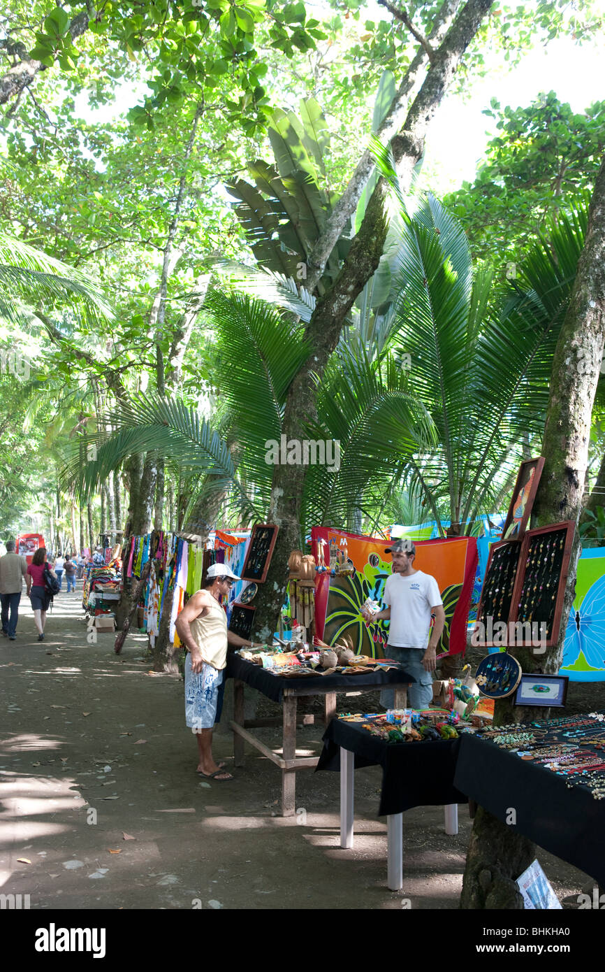 Marché Hippie à dominical, Puntarenas, Costa Rica Banque D'Images