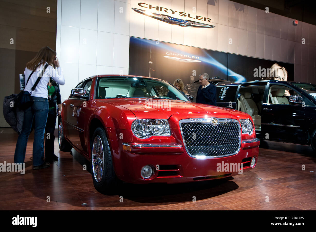 'Rouge' Chrysler 300 Banque D'Images