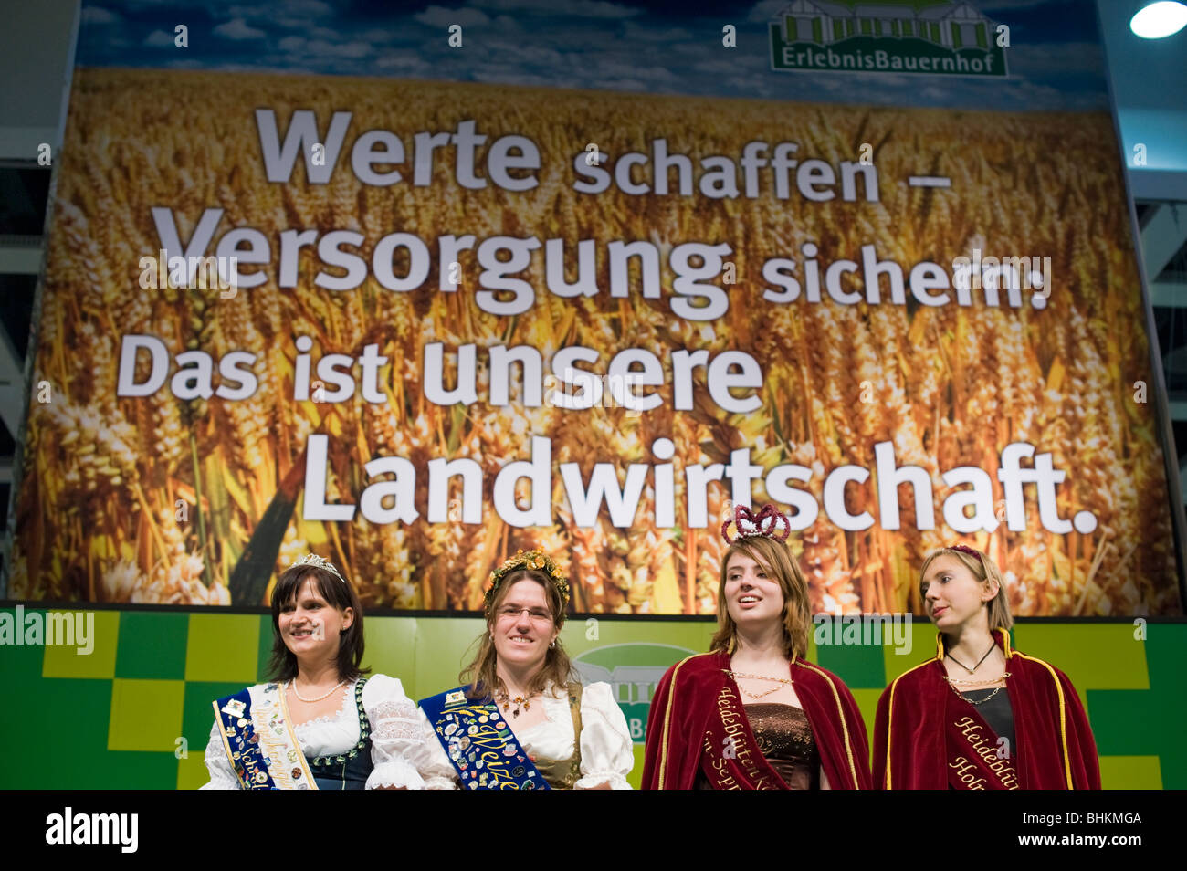 Les reines de la récolte, la Semaine verte 2010 à Berlin, Allemagne, Europe Banque D'Images