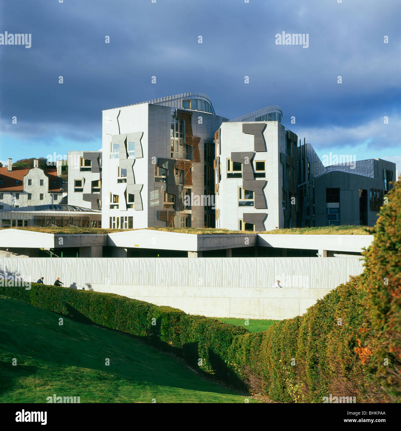Une vue du nouveau bâtiment du parlement écossais à Édimbourg, Écosse Royaume-Uni KATHY DEWITT Banque D'Images