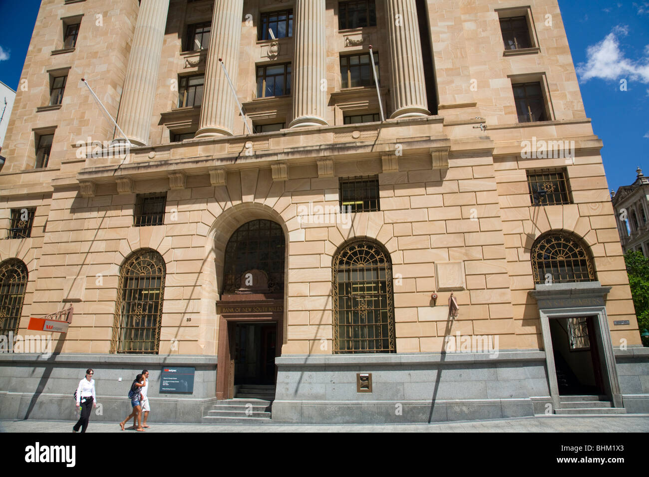 Bank of New South wales Building sur Queen Street Brisbane, Queensland, Australie Banque D'Images