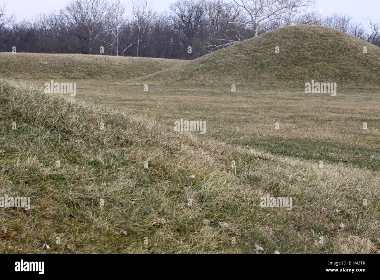 Hopewell Culture National Historical Park Indian Mounds earthworks Chillicothe Ohio Banque D'Images