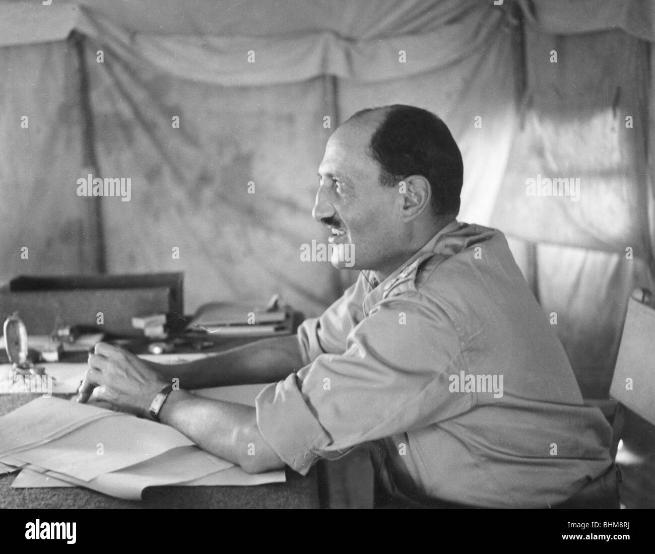 Le Brigadier Ernest F Benjamin, officier britannique pendant la Seconde Guerre mondiale, c1942. Artiste : Inconnu Banque D'Images