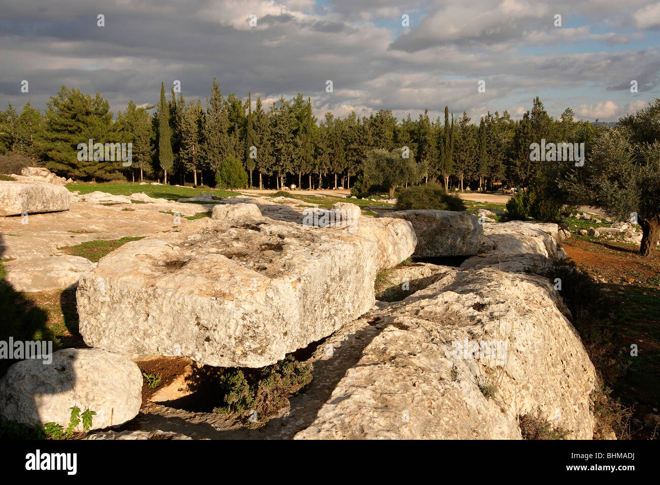 Israël, la Shephelah. 'Tombeaux des Macabees" anciennes tombes de la période d'Roman-Byzantine Banque D'Images