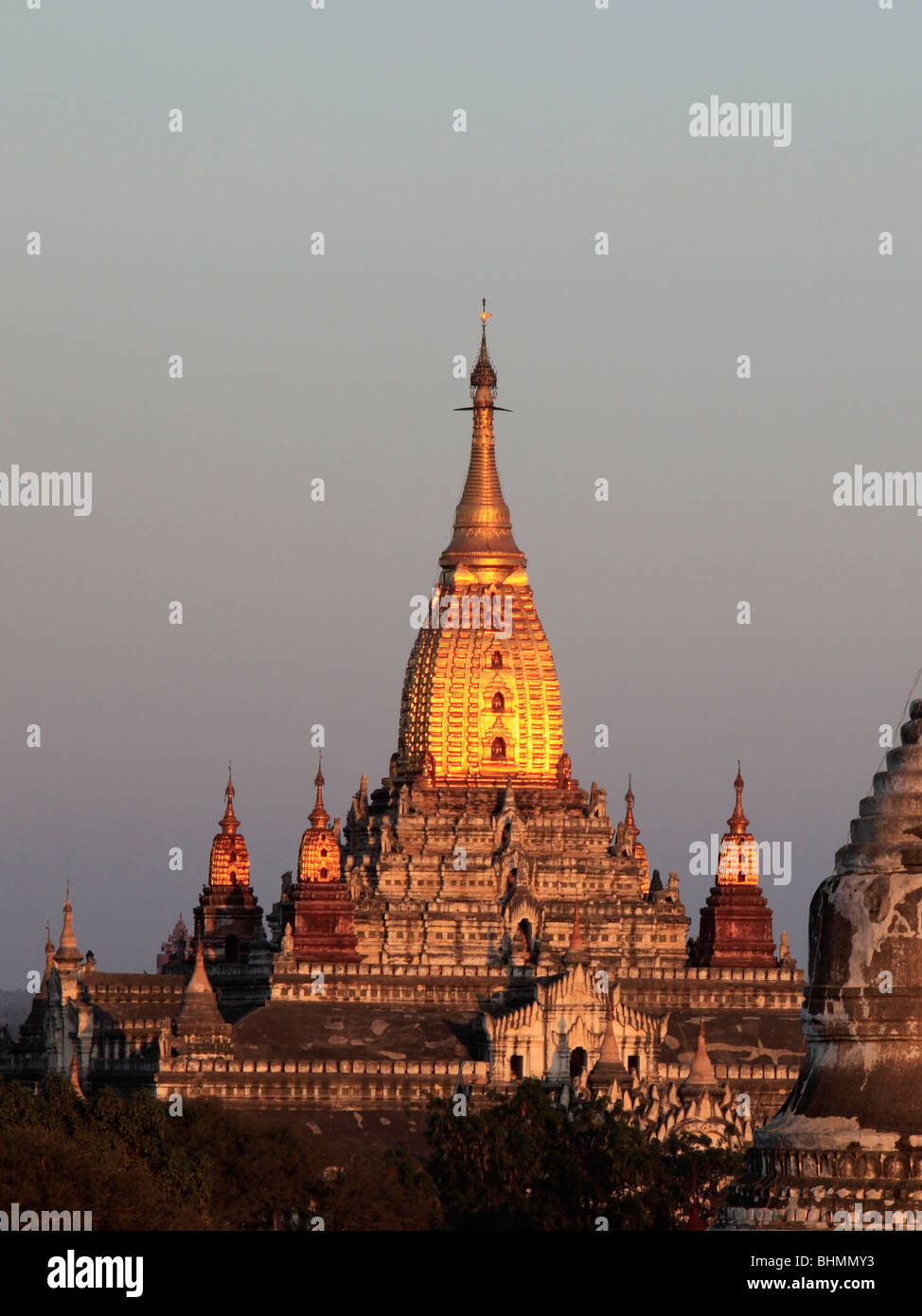 Le Myanmar, Birmanie, Bagan, Ananda Temple Banque D'Images