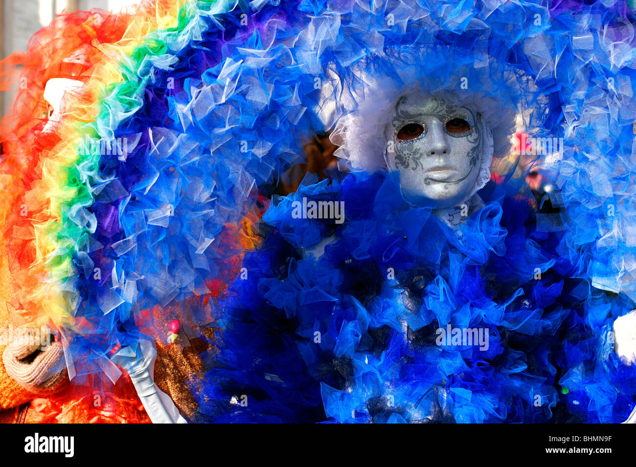 Costume coloré au Carnaval de Venise Banque D'Images