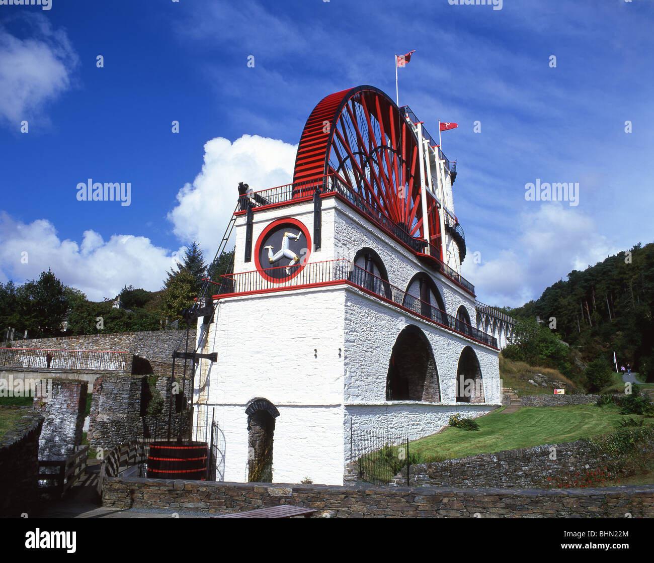 Lady Isabella, roue de Laxey, Île de Man Banque D'Images