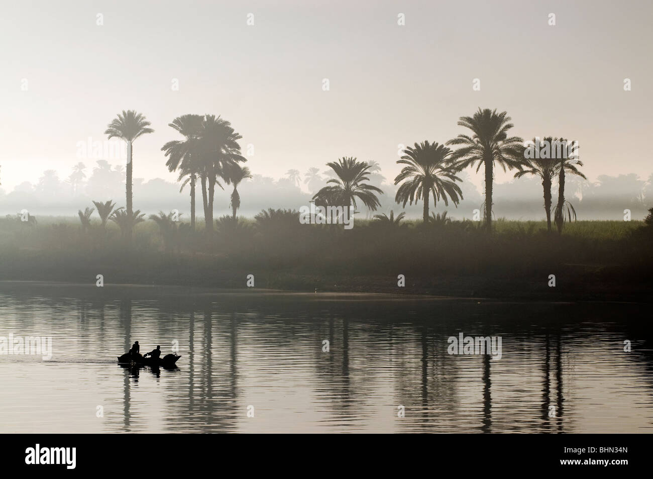 Vue sur le Nil, Egypte Banque D'Images