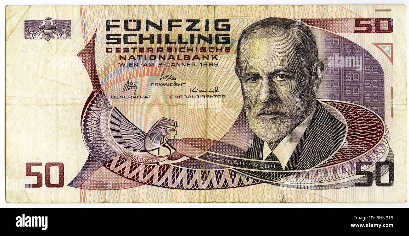 Argent / finance, billets de banque, Autriche, 50 Schilling, Banque nationale autrichienne, 2.1.1985, Banque D'Images