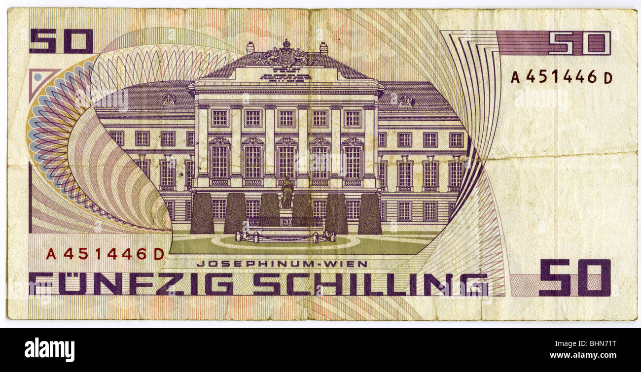 Argent / finance, billets de banque, Autriche, 50 Schilling, Banque nationale autrichienne, 2.1.1985, Banque D'Images