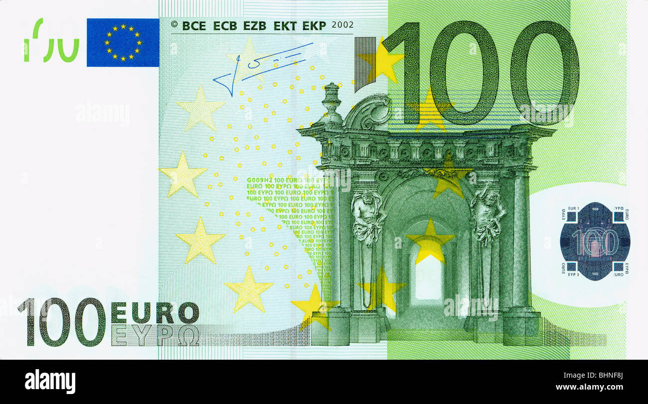 Billet De 100 Euros A Imprimer Recto Verso 100 euro banknote front Banque de photographies et d’images à haute