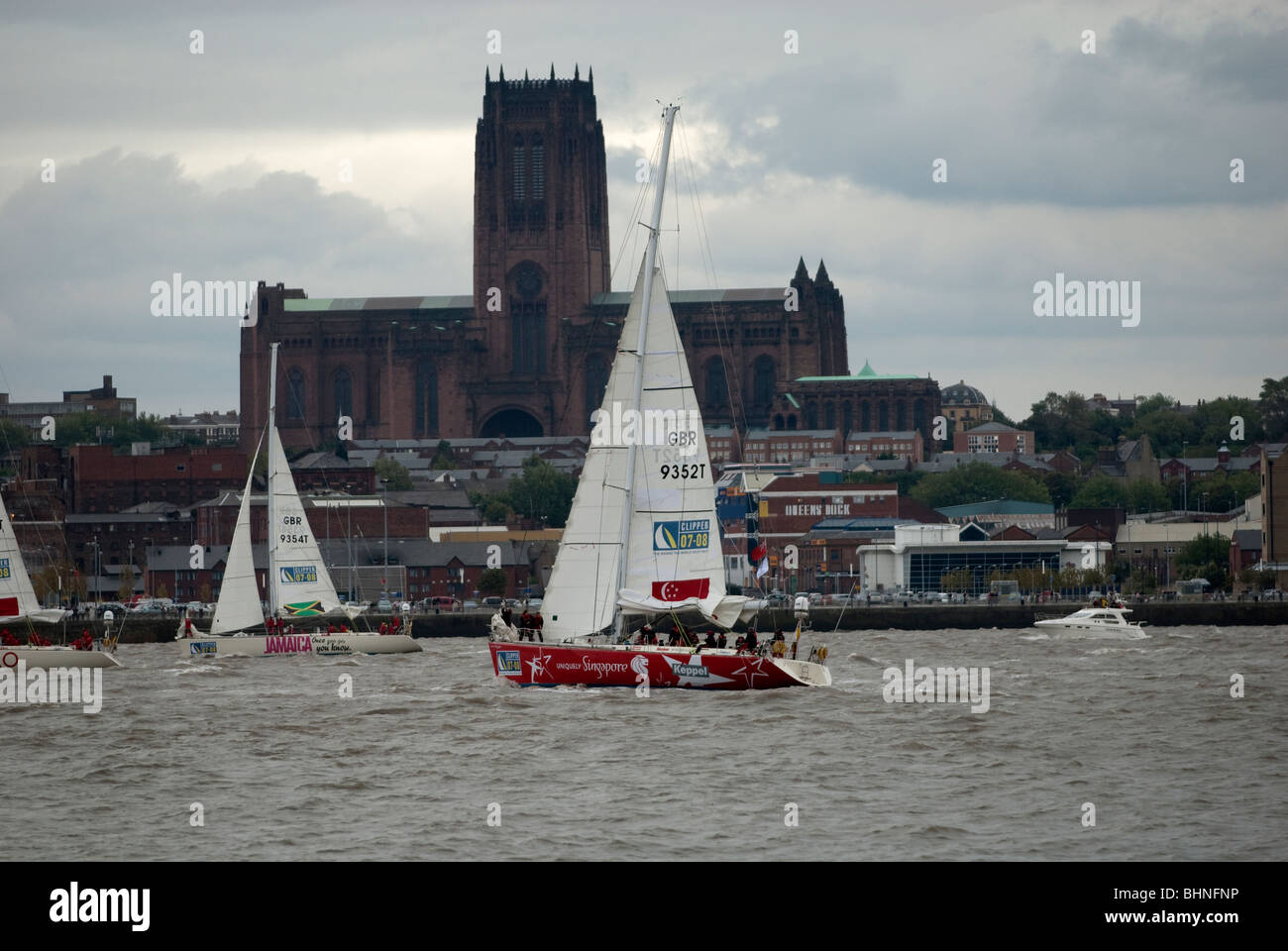 Clipper round the world yacht race Liverpool Banque D'Images