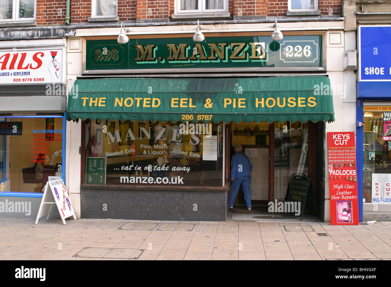 Manze's anguille et Pie house Sutton Surrey UK Banque D'Images