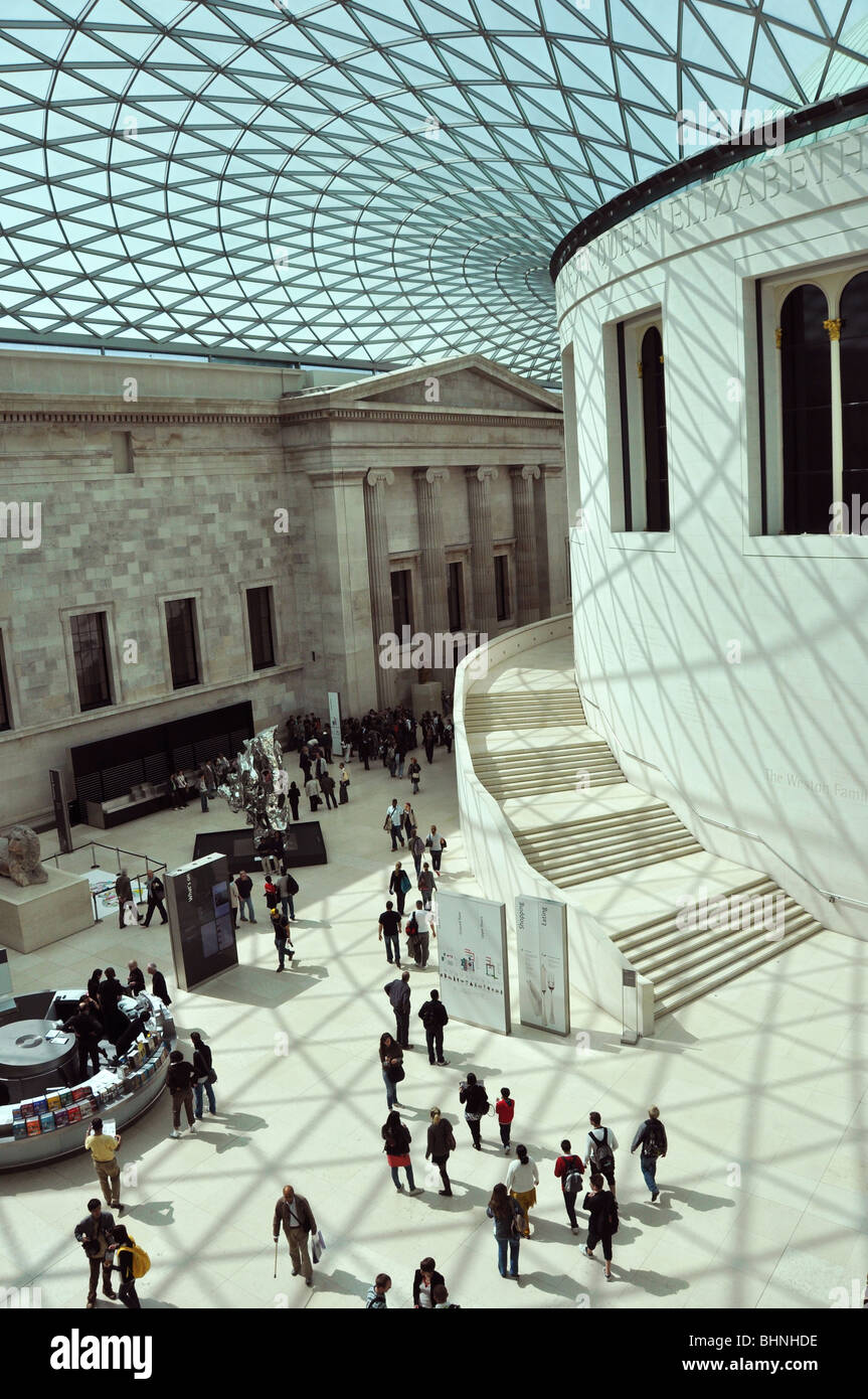 British Museum- la grande cour par Foster & Partners Banque D'Images