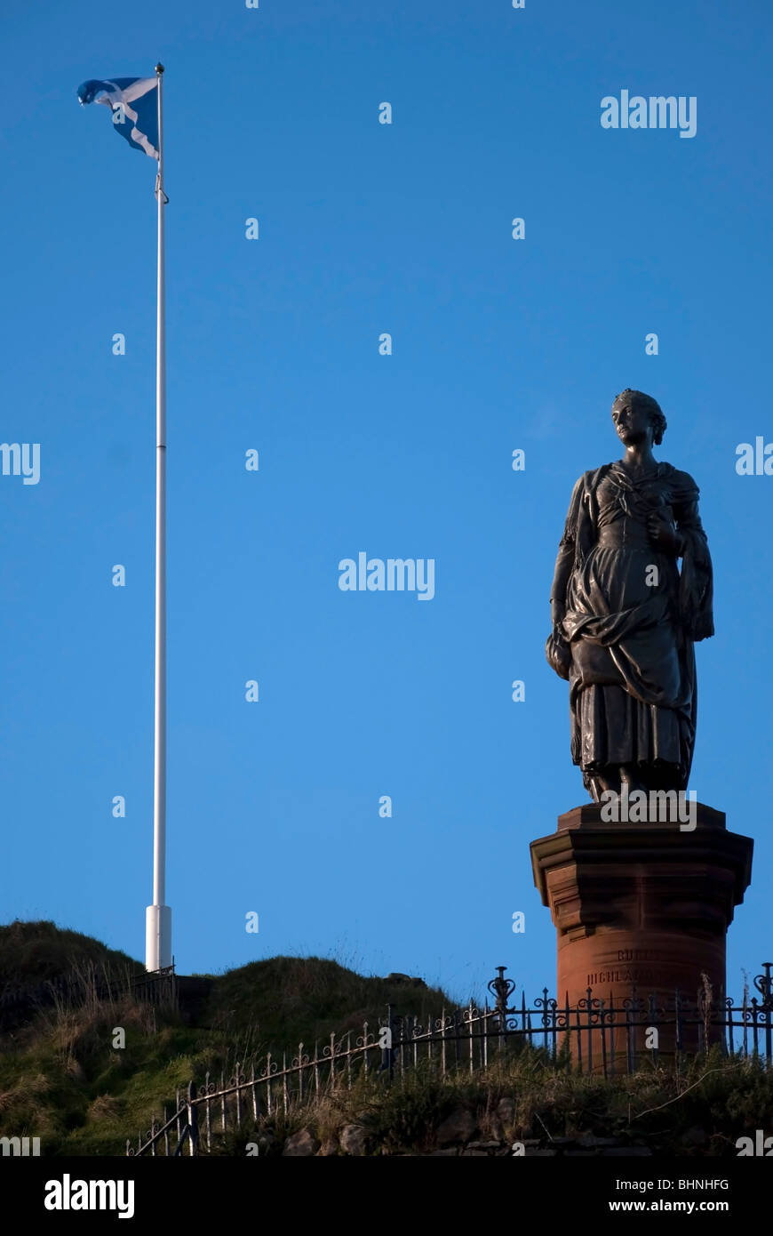 Statue en bronze highland Mary Campbell Robert Burns poète dunoon argyll Banque D'Images