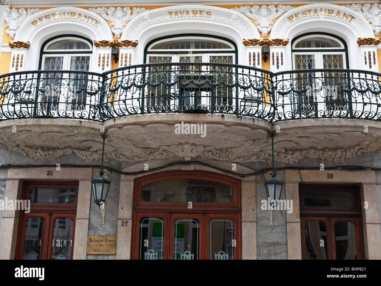 Le restaurant Tavares Bairro Alto à Lisbonne Portugal Banque D'Images