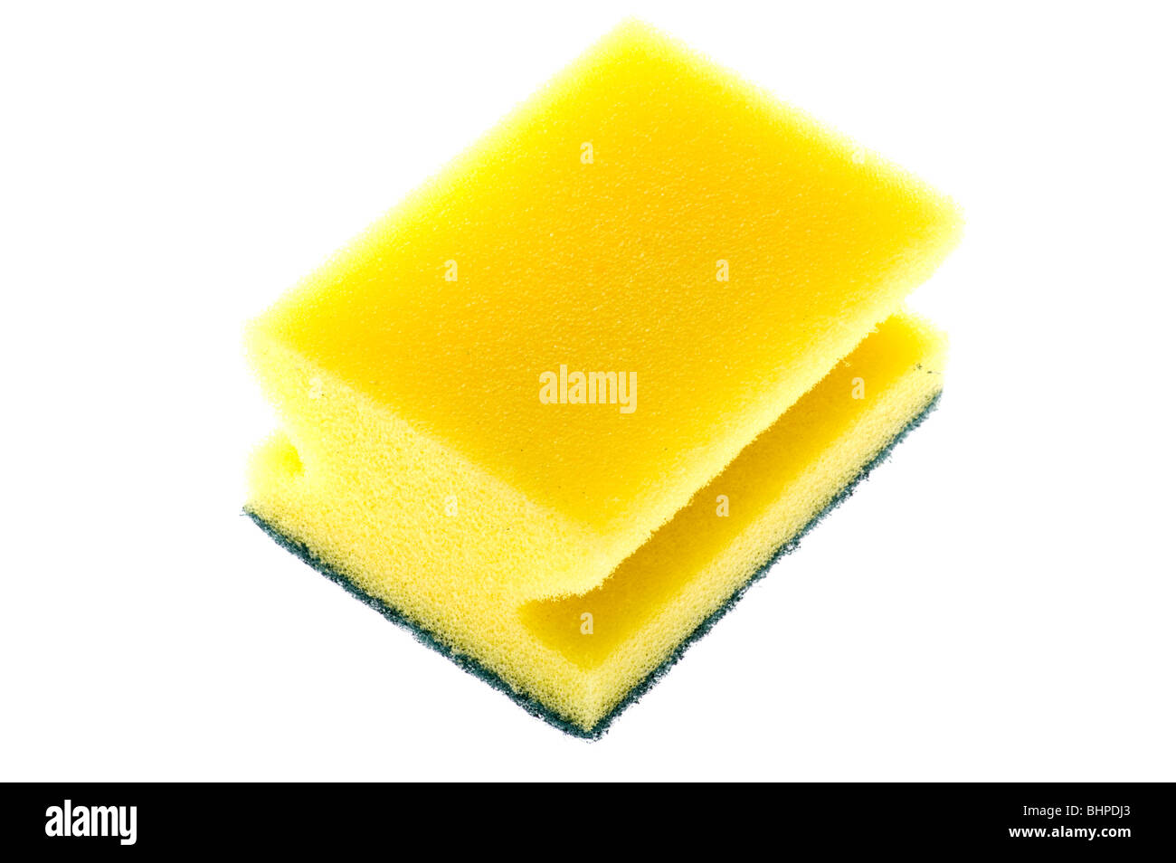 Objet sur blanc - outil d'une éponge de cuisine Banque D'Images